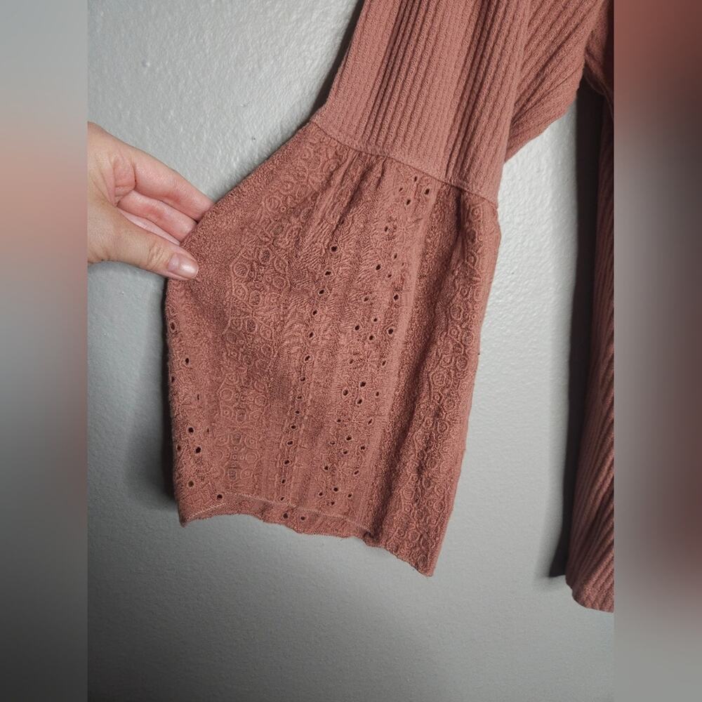 Free people Blush Persian nights bell sleeve top - Picture 2 of 8